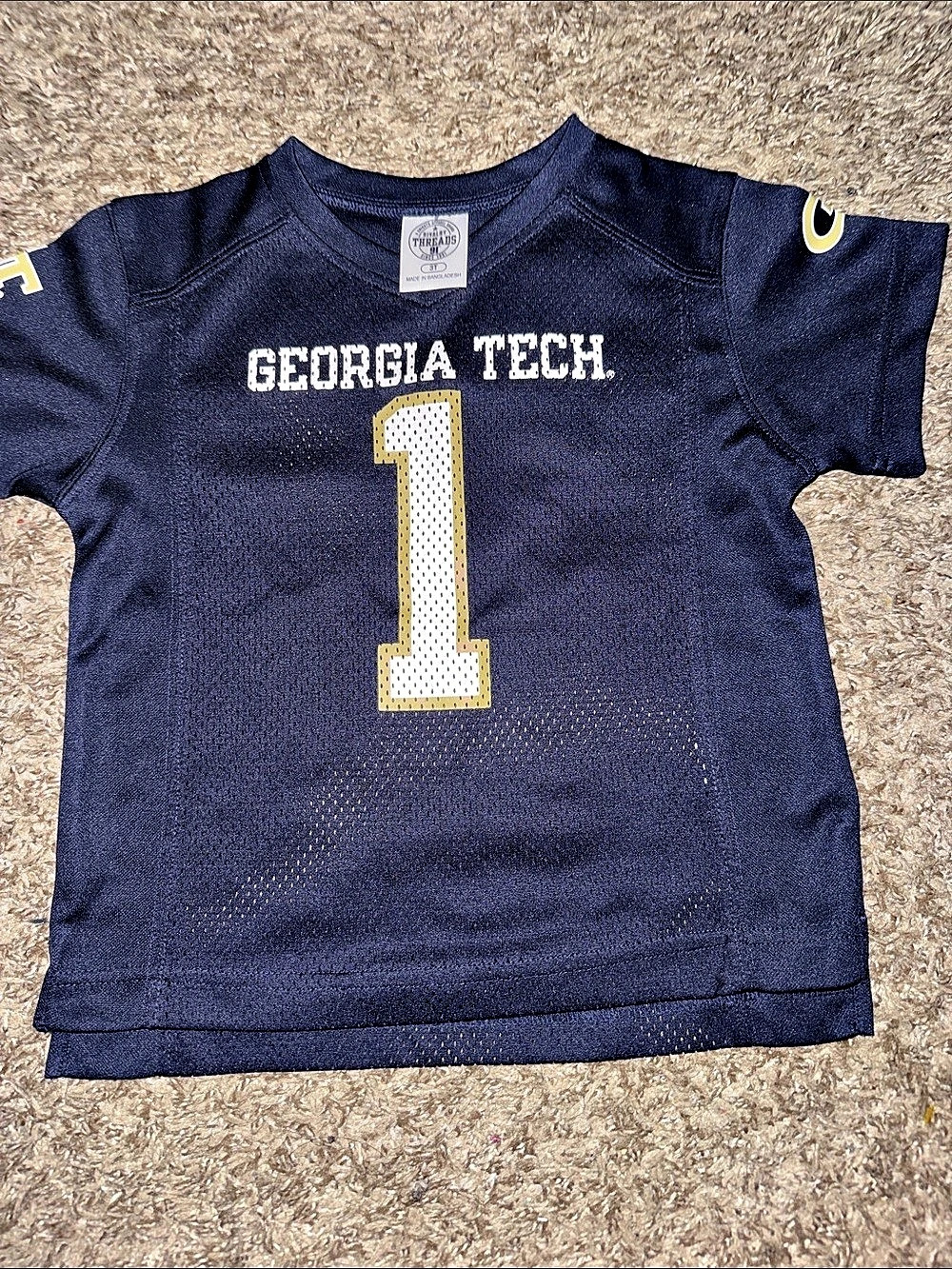 Rivalry Threads Georgia Tech Yellow Jackets Toddler Jersey